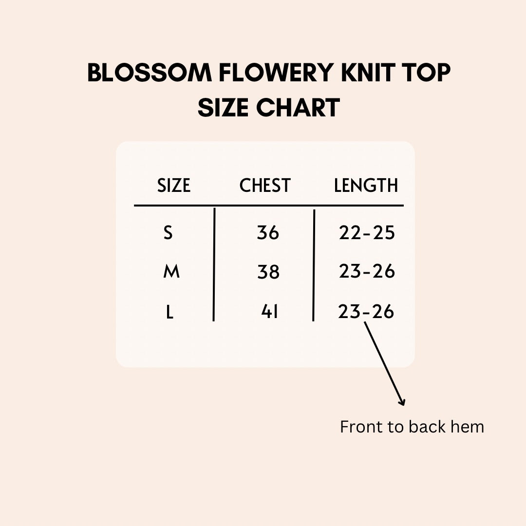 Blossom Flowery Knit Top
