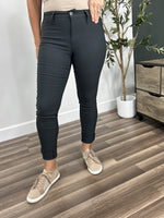 Load image into Gallery viewer, Fletcher hyper stretch skinny jean in charcoal front detailed photo.
